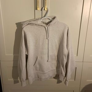 TNA Aritzia Sweatsuit Heathered Oatmeal Size Medium Hoodie and BF fit Sweatpant